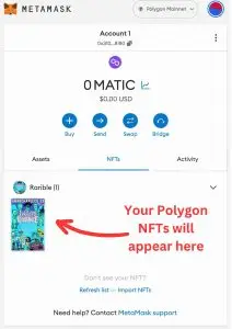 View your NFTs
